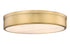 Z-Lite Anders 3 Light Flush Mount in Polished Nickel Finish Model: 1944F22-PN-LED