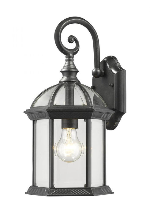 Z-Lite Annex 1 Light Outdoor Wall Light in Black Finish Model: 563M-BK