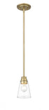 Z-Lite Annora 1 Light Pendant in Matte Black Finish Model: 428MP-MB