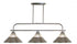 Z-Lite Annora 3 Light Billiard in Brushed Nickel Finish Model: 437-3BN-RBN