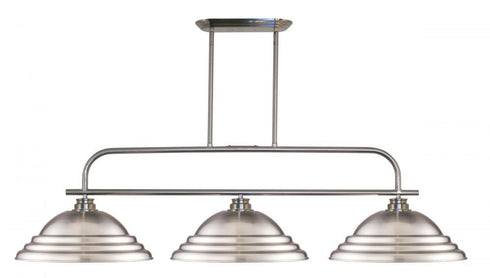 Z-Lite Annora 3 Light Billiard in Brushed Nickel Finish Model: 437-3BN-RBN