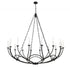 Z-Lite Arabella 16 Light Chandelier in Matte Black Finish Model: 3500-16MB