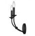 Z-Lite Arabella 2 Light Wall Sconce in Matte Black Finish Model: 3500-2S-MB