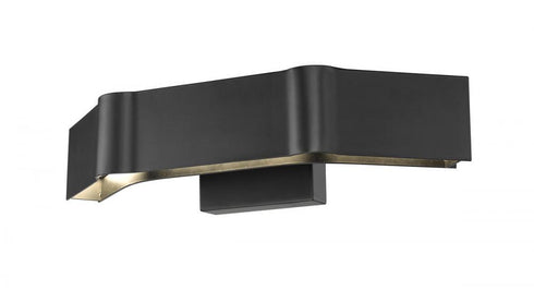Z-Lite Arcano 1 Light Wall Sconce in Matte Black Finish Model: 8002-3SMB-LED