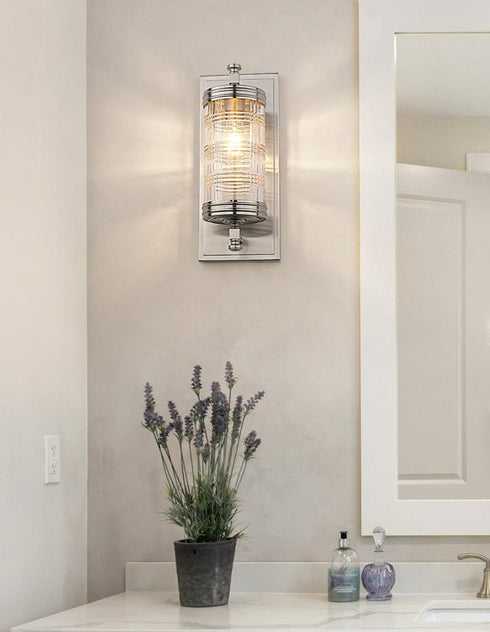 Z-Lite Archer 1 Light Wall Sconce in Brushed Nickel Finish Model: 344-1S-BN