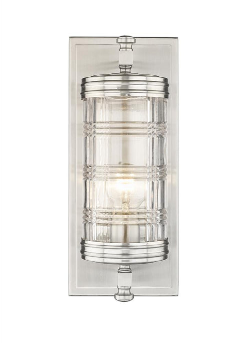 Z-Lite Archer 1 Light Wall Sconce in Brushed Nickel Finish Model: 344-1S-BN