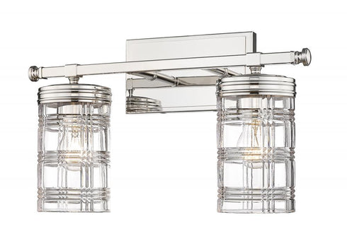 Z-Lite Archer 2 Light Vanity in Brushed Nickel Finish Model: 344-2V-BN