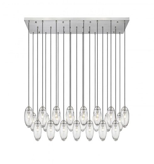 Z-Lite Arden 23 Light Linear Chandelier in Brushed Nickel Finish Model: 651P-23L-BN