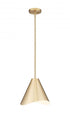 Z-Lite Aria 1 Light Pendant in Brushed Nickel Finish Model: 1952P12-BN