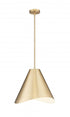 Z-Lite Aria 1 Light Pendant in Brushed Nickel Finish Model: 1952P18-BN