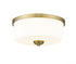 Z-Lite Arlington 3 Light Flush Mount in Bronze Finish Model: 220F3