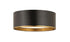 Z-Lite Arlo 3 Light Flush Mount in Matte Black + Chrome Finish Model: 2303F3-MB-CH