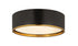 Z-Lite Arlo 4 Light Flush Mount in Matte Black + Chrome Finish Model: 2303F4-MB-CH