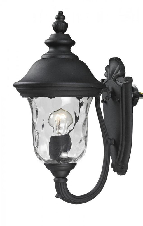 Z-Lite Armstrong 1 Light Outdoor Wall Light in Black Finish Model: 533S-BK