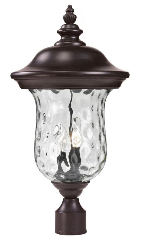 Z-Lite Armstrong 2 Light Outdoor Post Mount Fixture in Black Finish Model: 533PHM-BK