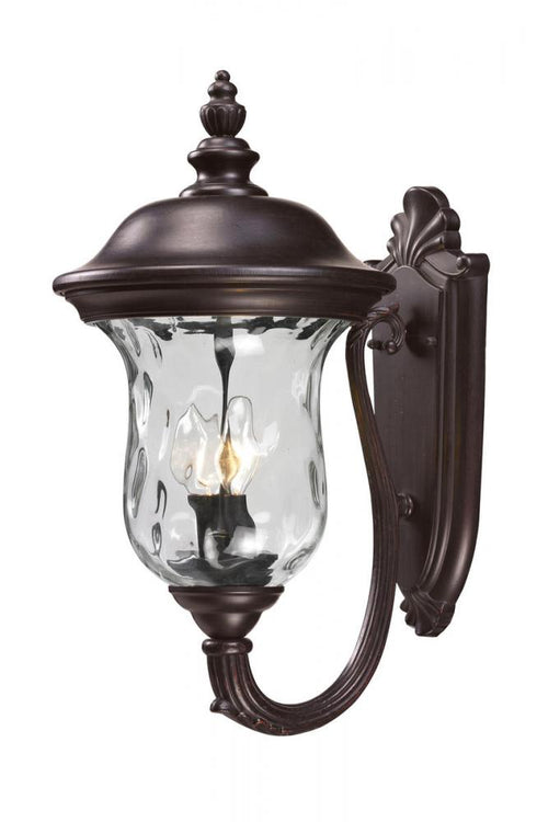 Z-Lite Armstrong 2 Light Outdoor Wall Light in Black Finish Model: 533M-BK