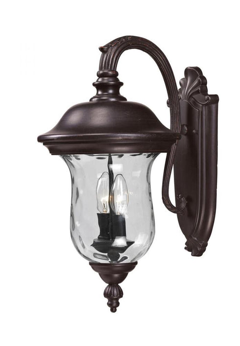 Z-Lite Armstrong 2 Light Outdoor Wall Light in Black Finish Model: 534M-BK