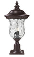 Z-Lite Armstrong 3 Light Outdoor Pier Mounted Fixture in Black Finish Model: 533PHB-533PM-BK