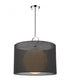 Z-Lite Arosia 1 Light Pendant in Chrome Finish Model: 194-24BK-C