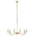 Z-Lite Arrington 6 Light Chandelier in Matte Black Finish Model: 2301-42MB