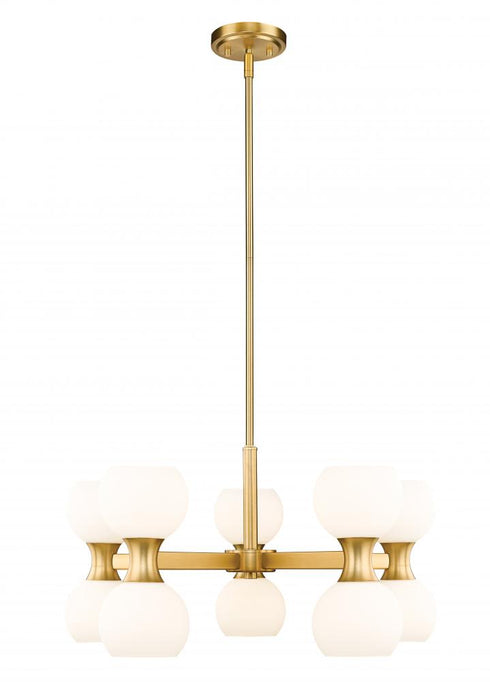 Z-Lite Artemis 10 Light Chandelier in Matte Black Finish Model: 494-10MB
