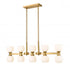 Z-Lite Artemis 10 Light Linear Chandelier in Matte Black Finish Model: 494-10L-MB