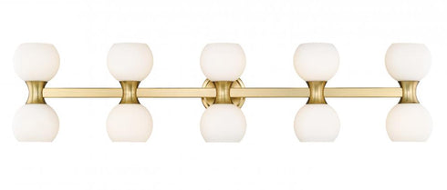 Z-Lite Artemis 10 Light Vanity in Brushed Nickel Finish Model: 494-10V-BN