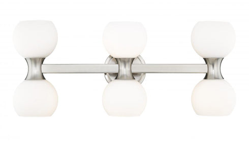 Z-Lite Artemis 6 Light Vanity in Brushed Nickel Finish Model: 494-6V-BN