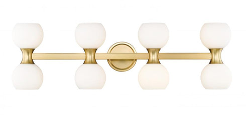 Z-Lite Artemis 8 Light Vanity in Brushed Nickel Finish Model: 494-8V-BN