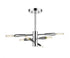 Z-Lite Ascension 6 Light Semi Flush Mount in Chrome Finish Model: 737SF6-CH