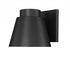 Z-Lite Asher 1 Light Outdoor Wall Light in Black Finish Model: 544B-BK-LED