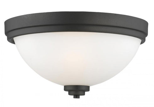 Z-Lite Ashton 3 Light Flush Mount in Brushed Nickel Finish Model: 443F3-BN