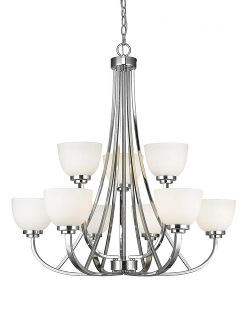 Z-Lite Ashton 9 Light Chandelier in Chrome Finish Model: 443-9-CH