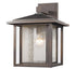 Z-Lite Aspen 1 Light Outdoor Wall Light in Black Finish Model: 554B-BK