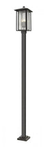 Z-Lite Aspen 3 Light Outdoor Post Mounted Fixture in Black Finish Model: 554PHXLS-536P-BK