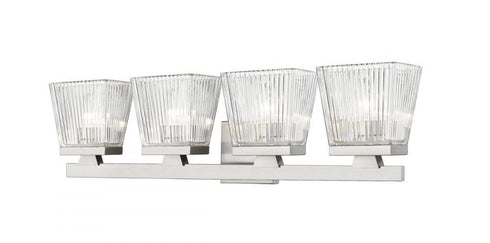 Z-Lite Astor 4 Light Vanity in Brushed Nickel Finish Model: 1936-4V-BN