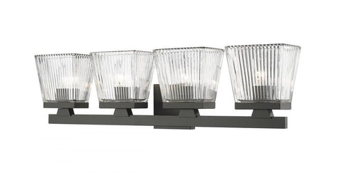 Z-Lite Astor 4 Light Vanity in Brushed Nickel Finish Model: 1936-4V-BN