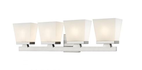 Z-Lite Astor 4 Light Vanity in Brushed Nickel Finish Model: 1937-4V-BN