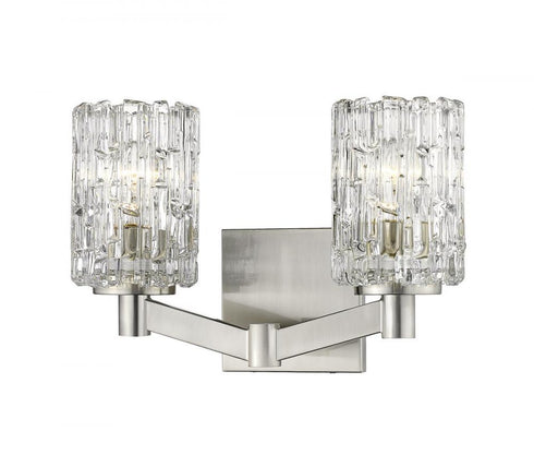 Z-Lite Aubrey 2 Light Vanity in Brushed Nickel Finish Model: 1931-2V-BN