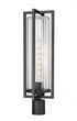 Z-Lite Aura 1 Light Outdoor Post Mount Fixture in Black Finish Model: 5013PHBR-BK
