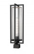 Z-Lite Aura 1 Light Outdoor Post Mount Fixture in Black Finish Model: 5013PHBS-BK