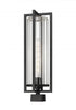 Z-Lite Aura 1 Light Outdoor Post Mount Fixture in Black Finish Model: 5013PHBS-BK
