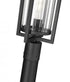 Z-Lite Aura 1 Light Outdoor Post Mounted Fixture in Black Finish Model: 5013PHBR-5009P96-BK