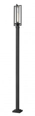 Z-Lite Aura 1 Light Outdoor Post Mounted Fixture in Black Finish Model: 5013PHBS-536P-BK