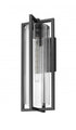 Z-Lite Aura 1 Light Outdoor Wall Light in Black Finish Model: 5013B-BK