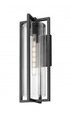 Z-Lite Aura 1 Light Outdoor Wall Light in Black Finish Model: 5013B-BK