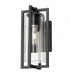 Z-Lite Aura 1 Light Outdoor Wall Light in Black Finish Model: 5013S-BK