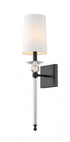 Z-Lite Ava 1 Light Wall Sconce in Brushed Nickel Finish Model: 804-1S-BN