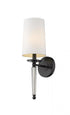 Z-Lite Avery 1 Light Wall Sconce in Matte Black Finish Model: 810-1S-MB