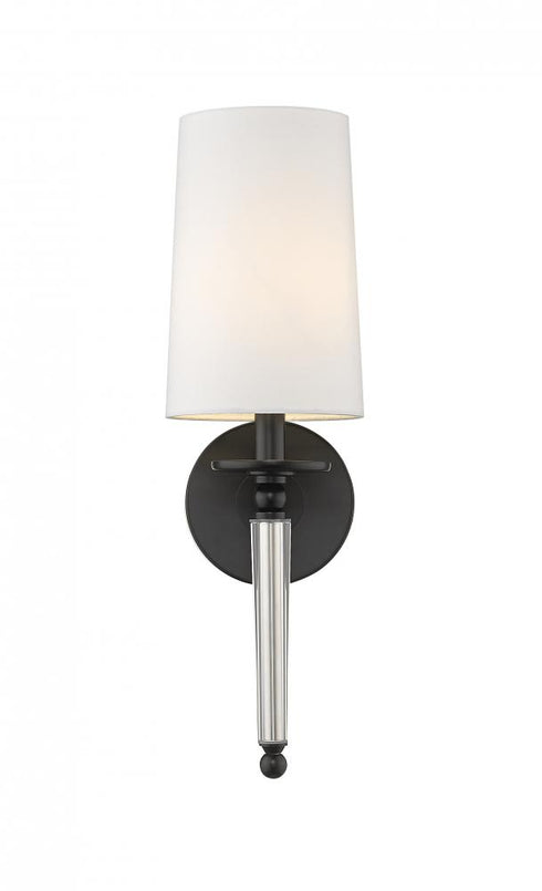Z-Lite Avery 1 Light Wall Sconce in Matte Black Finish Model: 810-1S-MB
